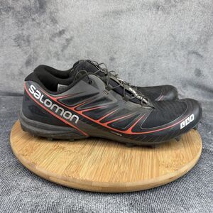 Salomon S-Lab Speed Shoes Mens Size 11.5 Black Trail Running Sneakers Low Top